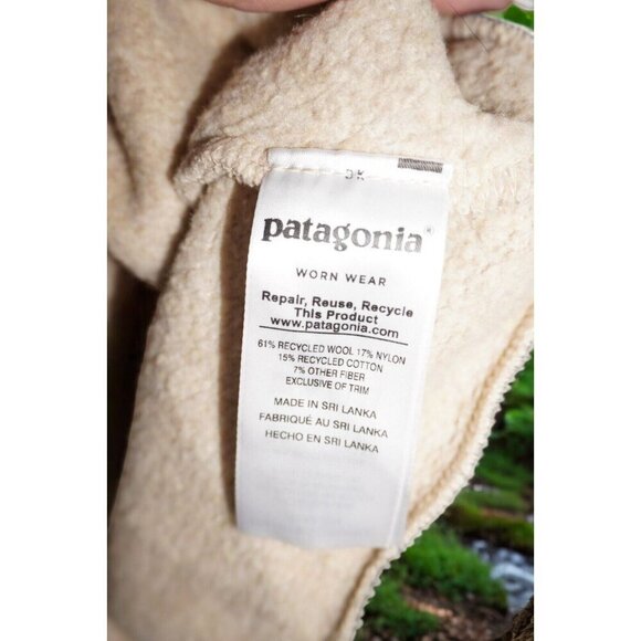 Patagonia Worn Wear Recycled Wool Blend 1/4 Zip Pullover - Size M - Picture 11 of 16